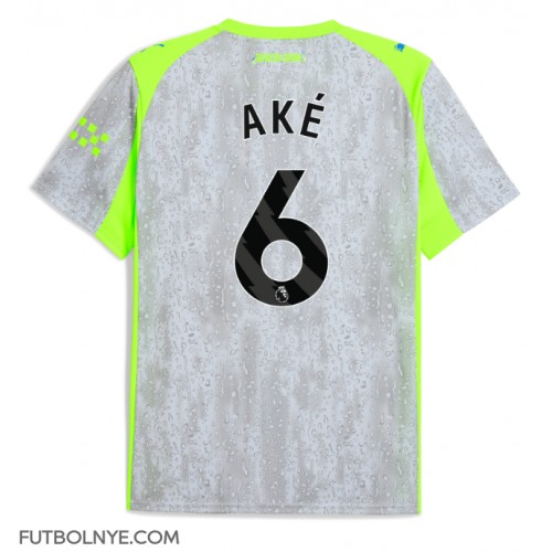 Camiseta Manchester City Nathan Ake #6 Tercera Equipación 2025-26 manga corta